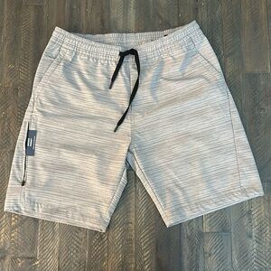 Kenneth Cole Active Gray Drawstring Stretch Shorts Men's Size Medium